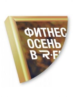 Рамка Нельсон 02, А4,  золото глянец анодир. в Иркутске - картинка, изображение, фото